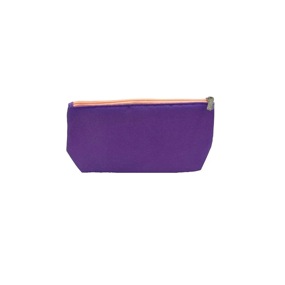 Destination Clinique Cosmetic‎ Makeup Bag 5x10x3 Purple Orange White -Set of 15